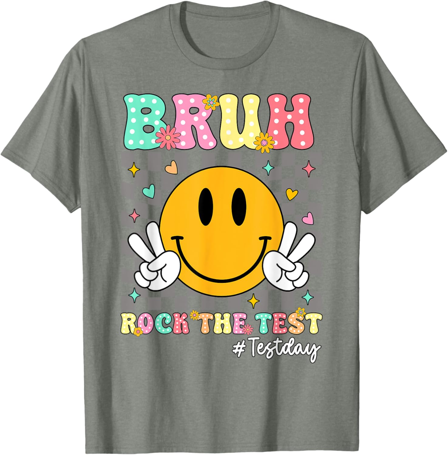 You Got This Test Day Smile Rock the Test Kids T-Shirt for Boys and Girls - 16