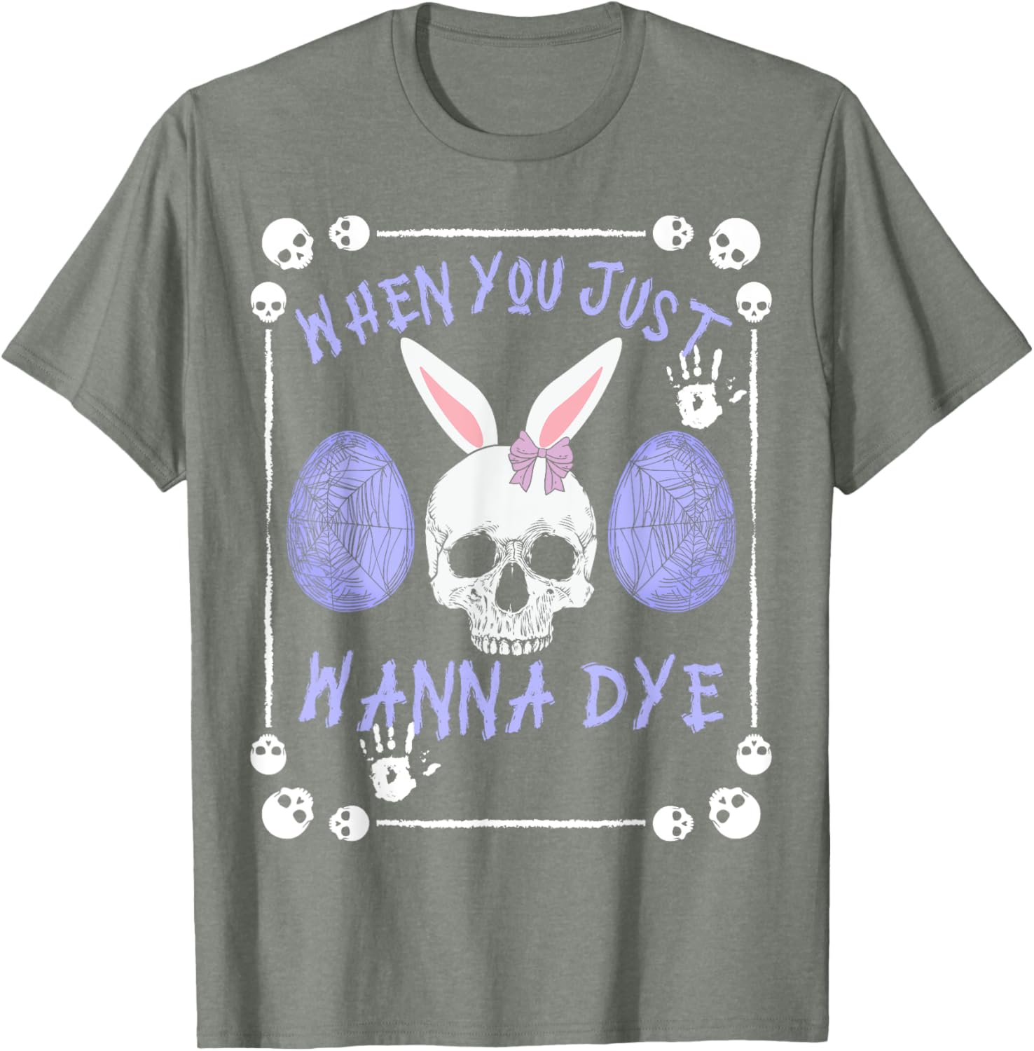 Fun Dye Skeleton Easter Eggs T-Shirt for Colorful Spring Celebrations - 1
