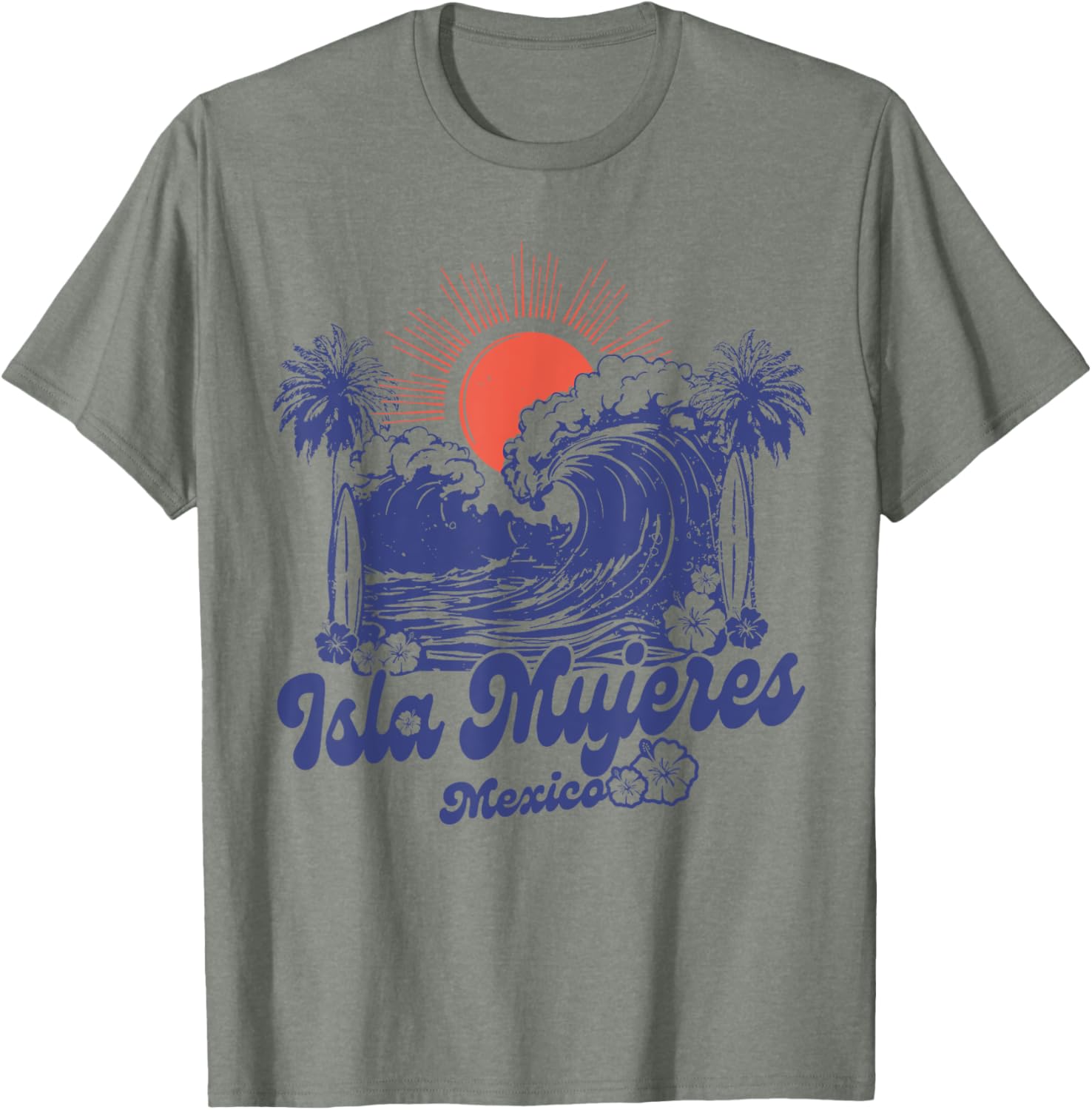 Isla Mujeres 2025 Vintage Surfing T-Shirt Retro 70s Style Apparel - 12