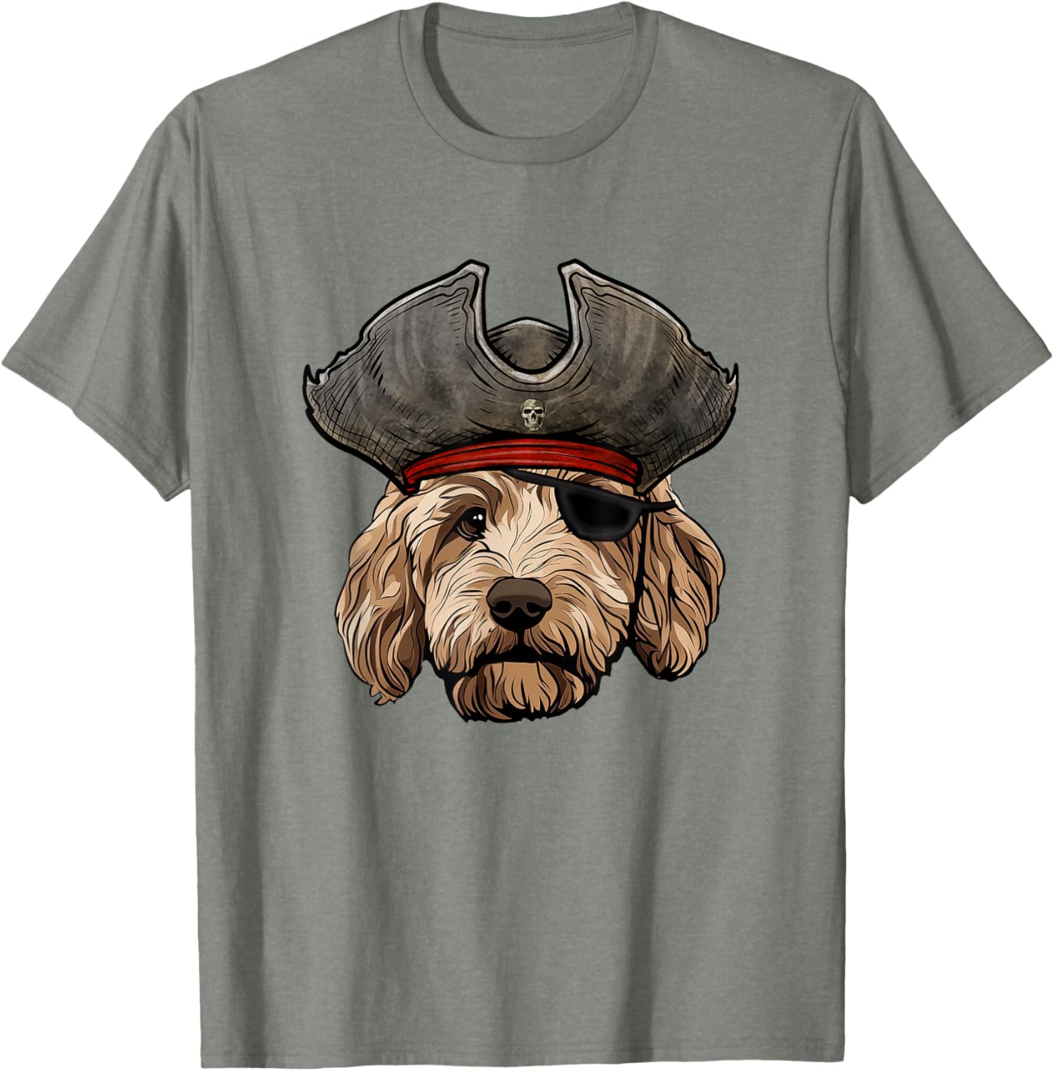 Funny Pirate Goldendoodle Dog T-Shirt for Pet Lovers and Pirates - 14