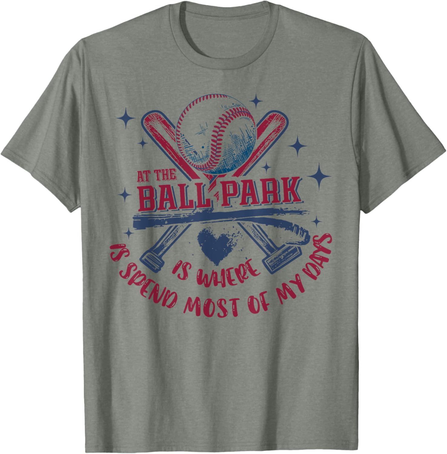 Baseball At The Ballpark T-Shirt Perfect for Sports Fans and Players - 5