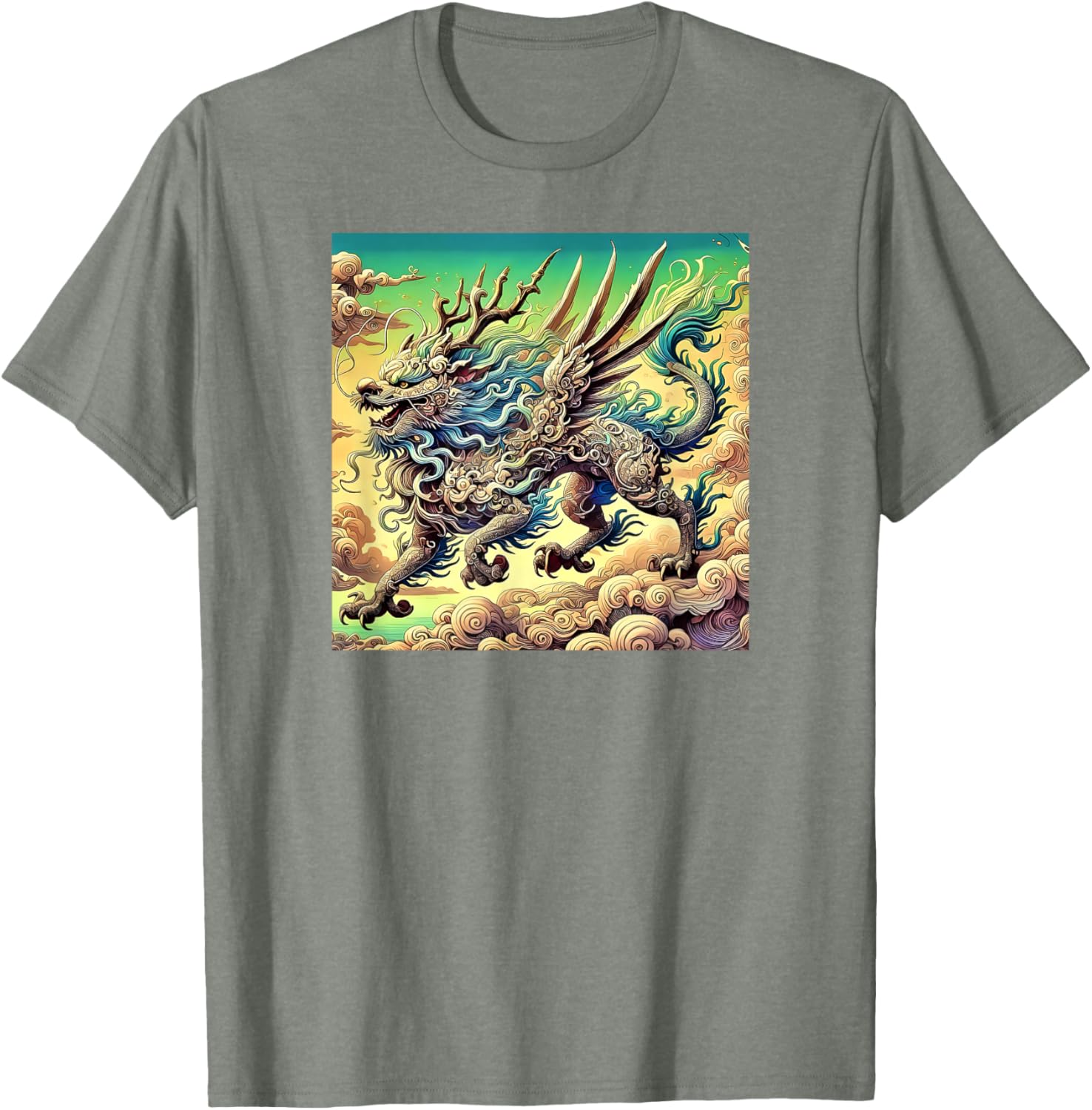 Legendary Qilin Dragon-Inspired T-Shirt for Unique Fashion Lovers - 4