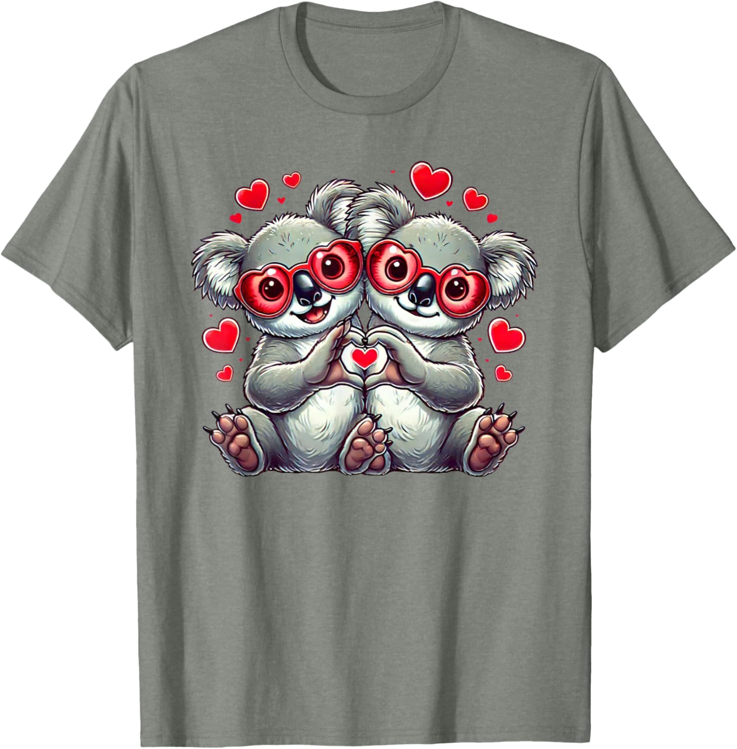 Funny Koala Heart Sign T-Shirt for Everyone - Perfect Valentine Gift! - 18