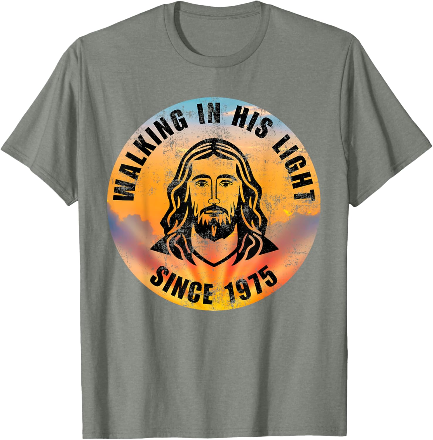 Walking In His Light Since 1975 Inspirational Christian T-Shirt - 23