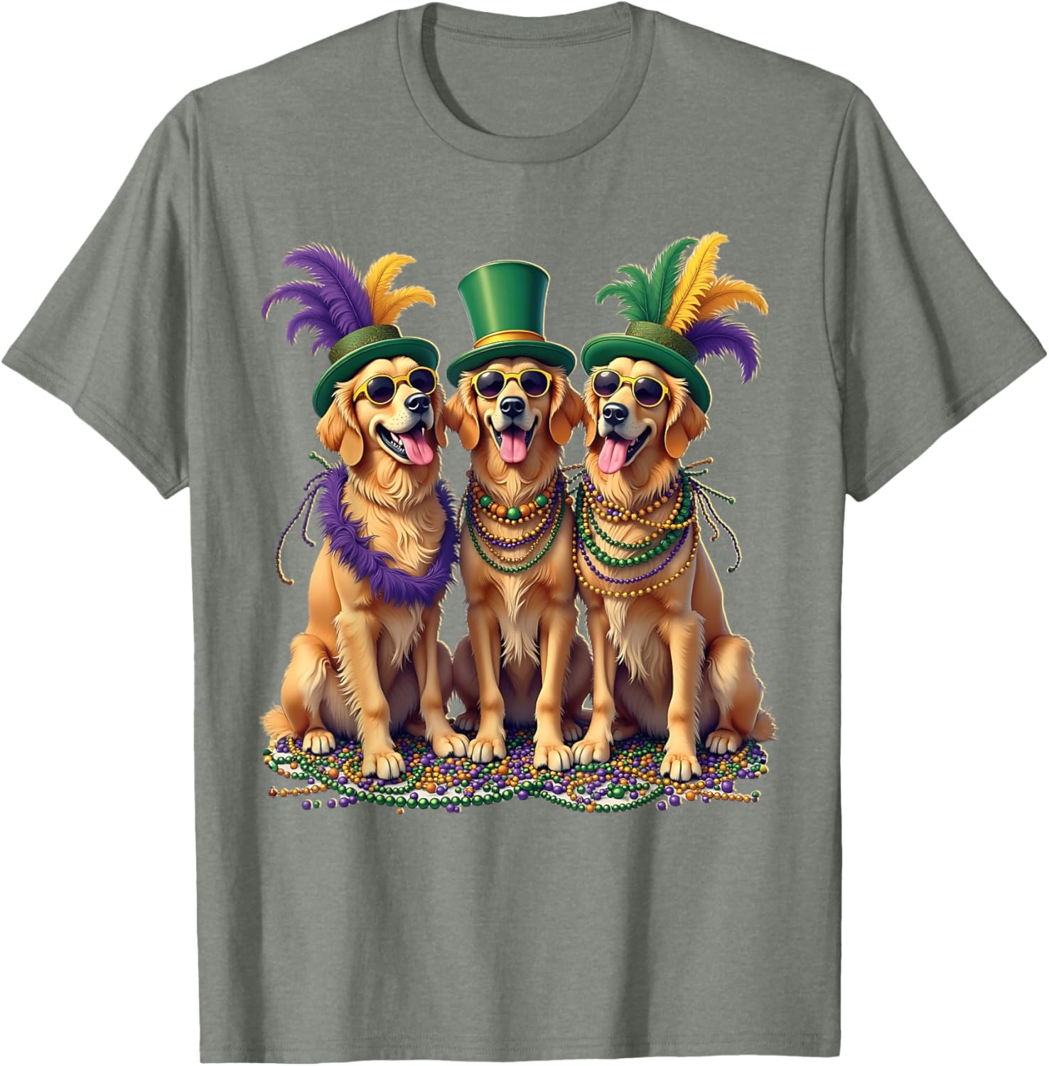 Festive Labrador Mardi Gras T-Shirt for Dog Lovers and Celebration Fans - 27