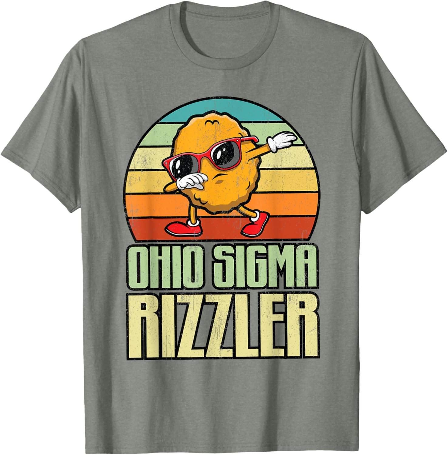 Ohio Sigma Rizzler Funny Chicken Nugget Meme T-Shirt for Food Lovers - 4