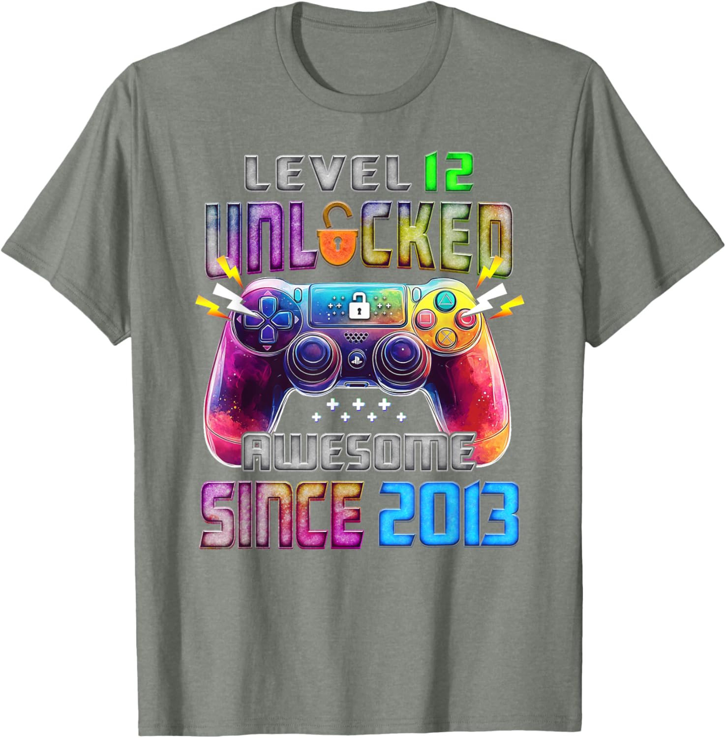Level 12 Awesome 12 Year Old T-Shirt Fun Gift Since 2013 for Kids - 23