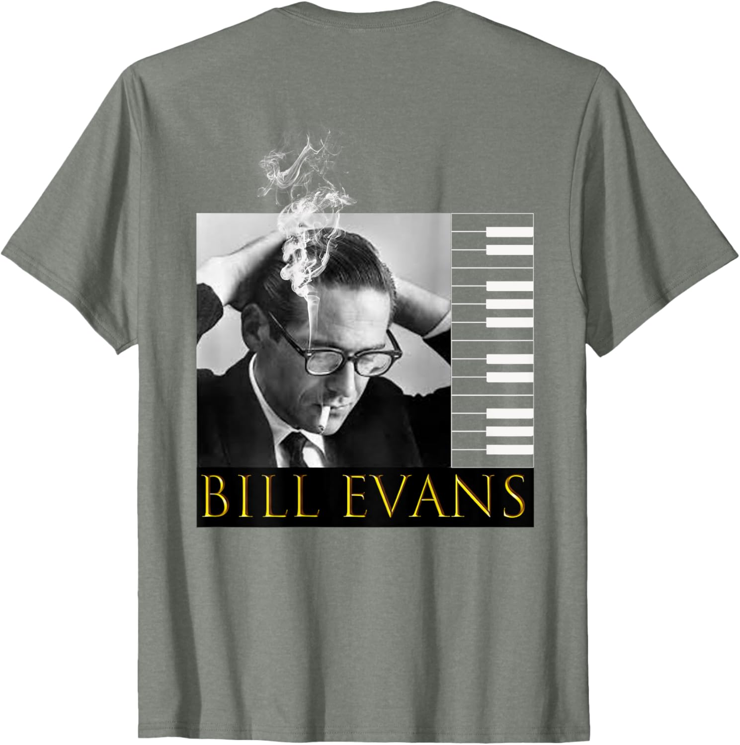 Bill Evans Back Printed T-Shirt for Music Lovers - Stylish Casual Wear - 3