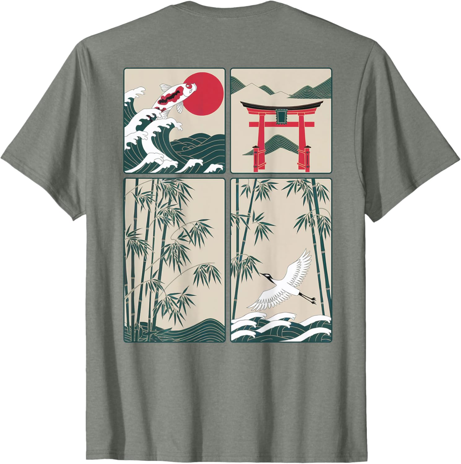 Japanese Koi Fish Great Wave Kanagawa T-Shirt for Stylish Aquatic Lovers - 16
