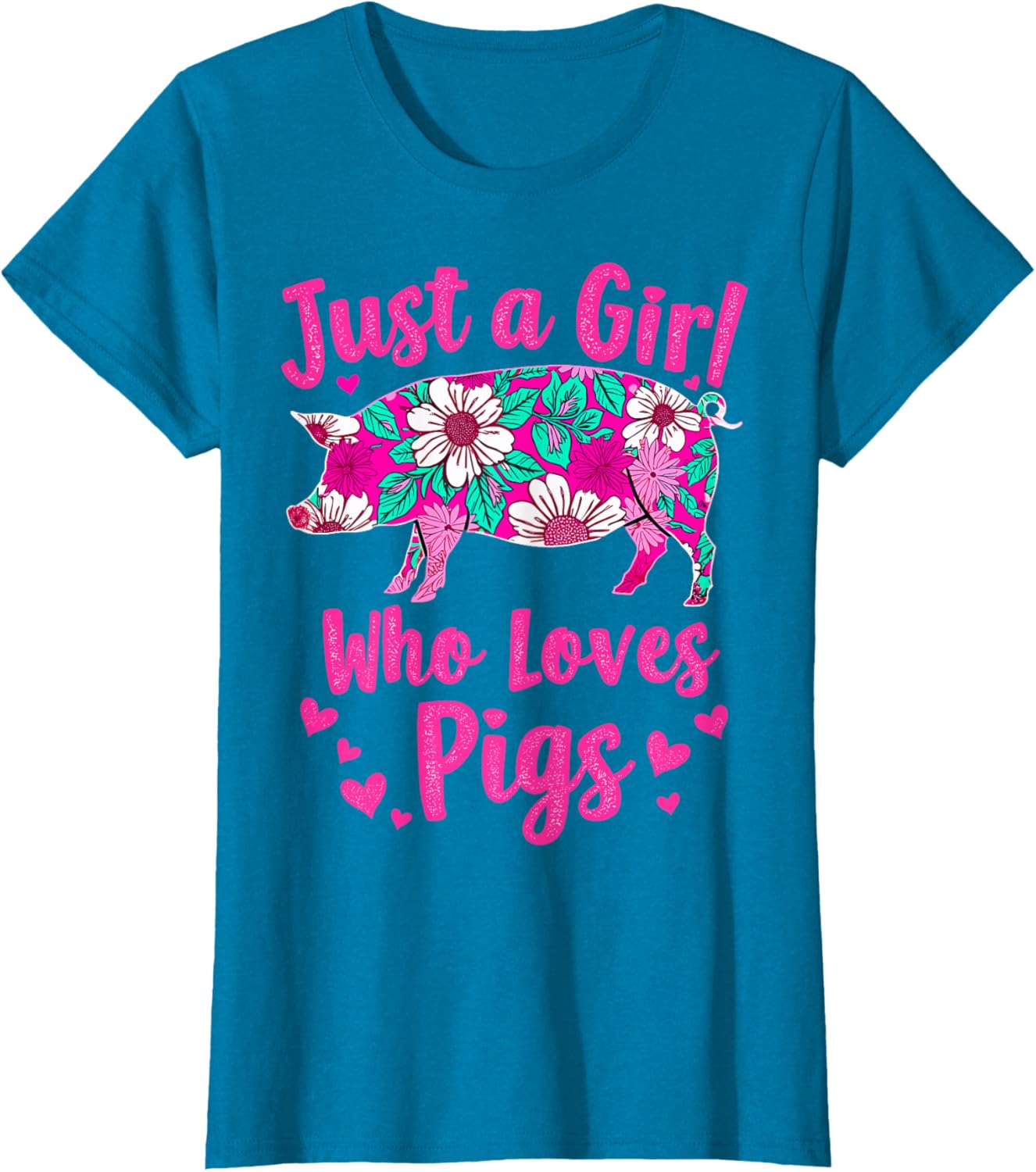 Cute Pig Lover T-Shirt for Girls Who Adore Pigs - Perfect Gift Idea - 2