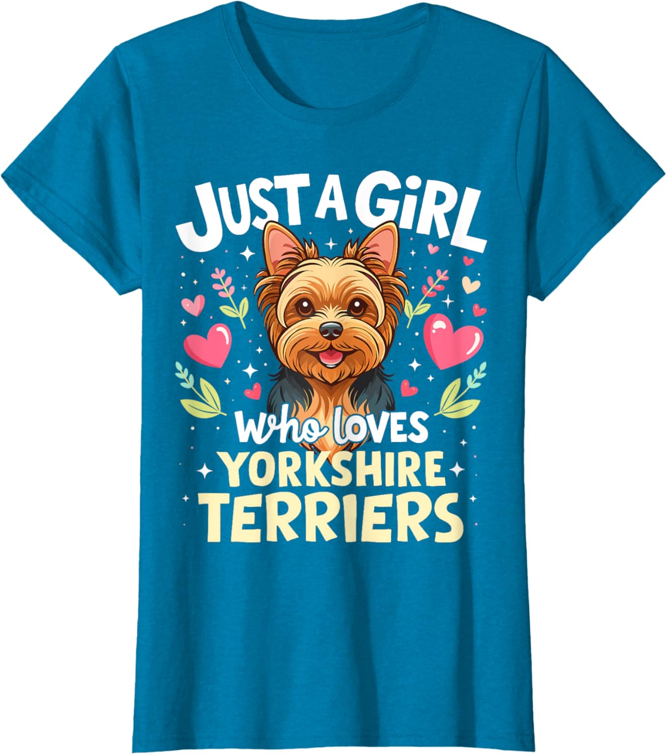 Cute Yorkshire Terrier Puppy T-Shirt for Pet Lover Girls - 5