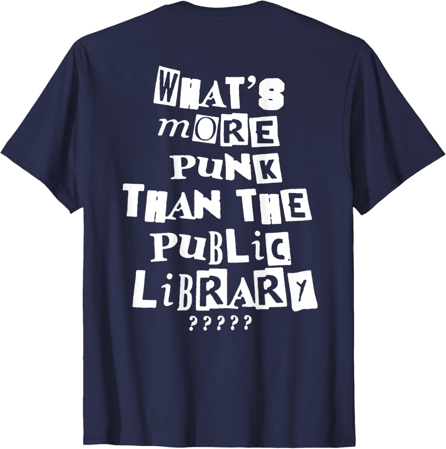 Punk Library T-Shirt for Book Lovers - Trendy and Unique Fashion Tee - 13