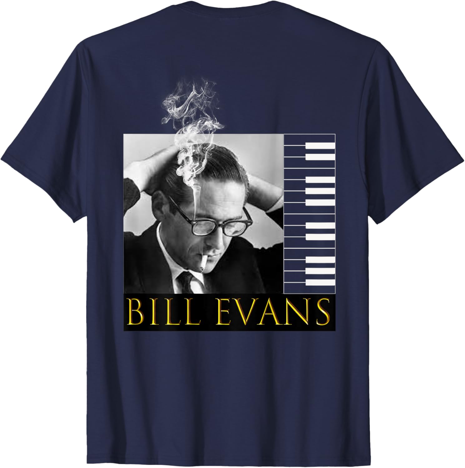Bill Evans Back Printed T-Shirt for Music Lovers - Stylish Casual Wear - 16