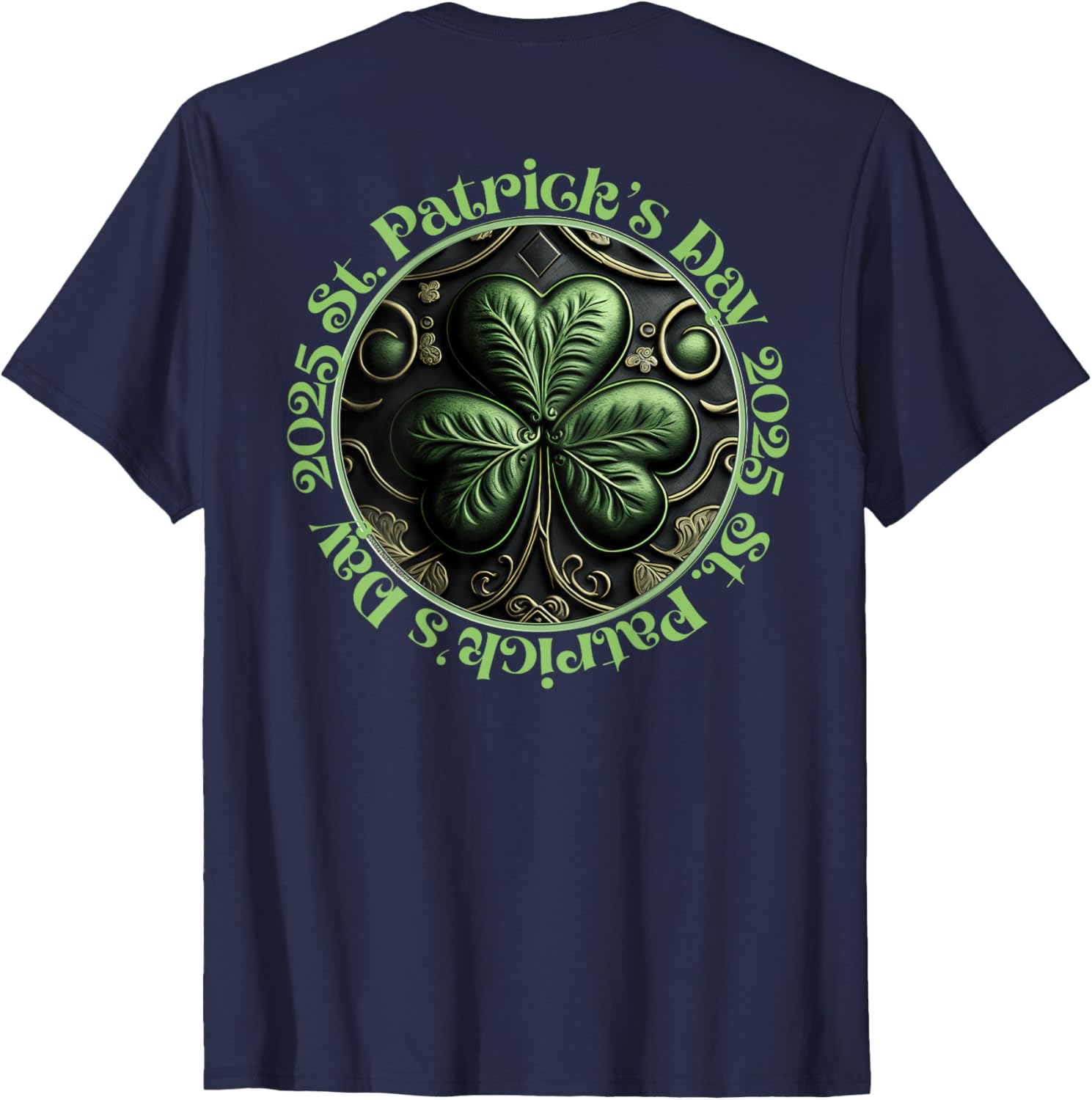 Cool Irish Shamrock St. Patrick's Day 2025 T-Shirt - Festive Apparel - 3