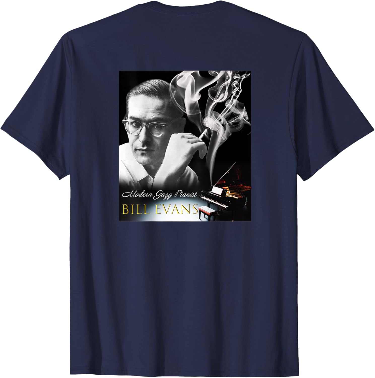Bill Evans Back Printed T-Shirt for Music Lovers - Stylish and Comfortable - 6