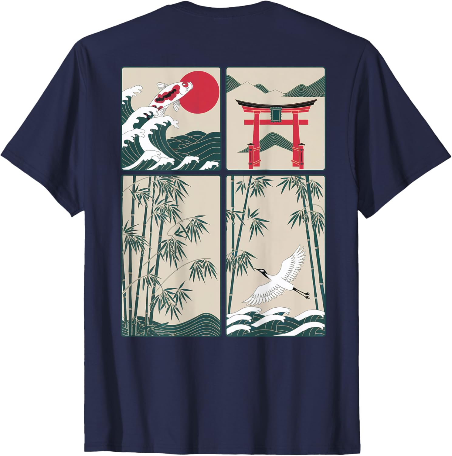 Japanese Koi Fish Great Wave Kanagawa T-Shirt for Stylish Aquatic Lovers - 18