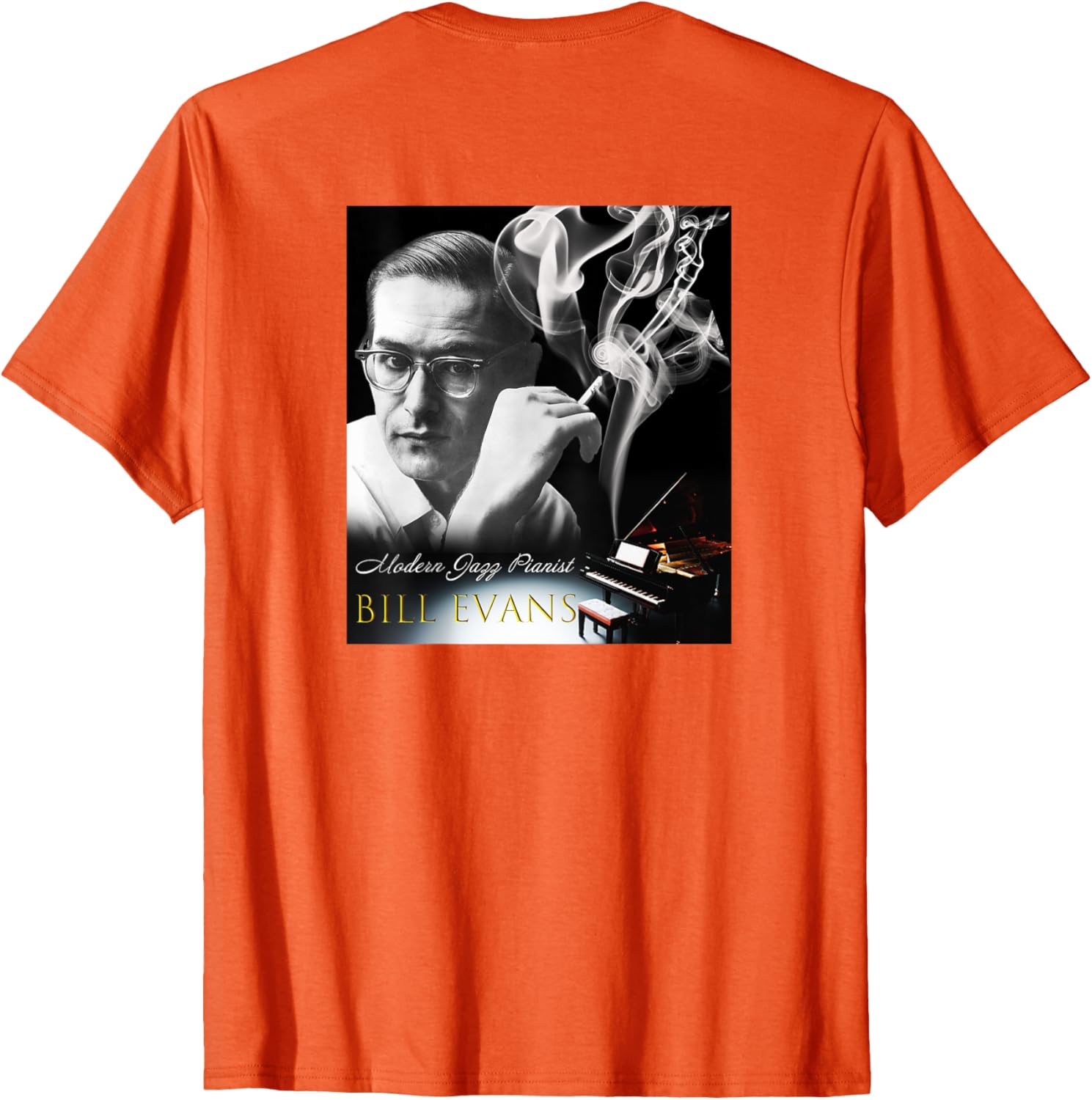 Bill Evans Back Printed T-Shirt for Music Lovers - Stylish and Comfortable - 11