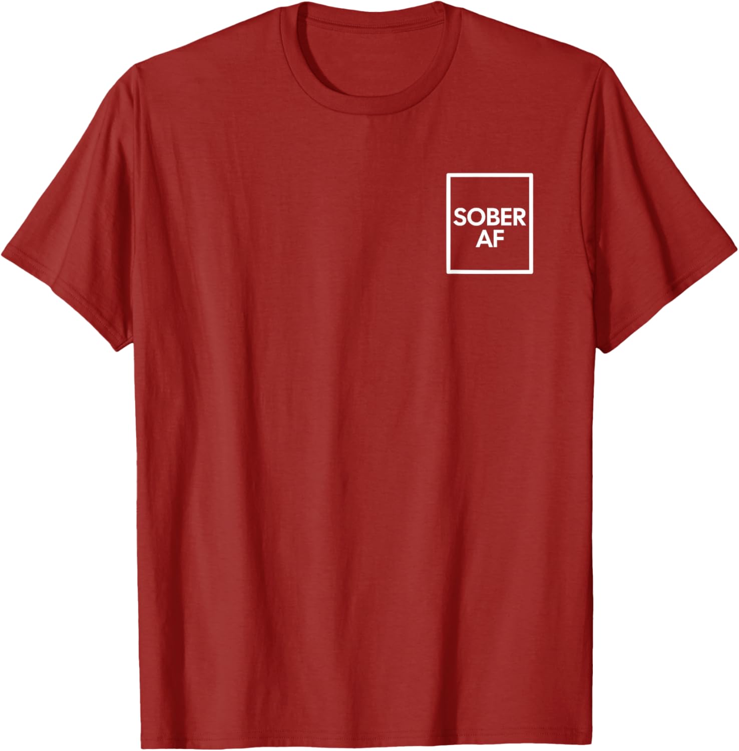 Funny Sober AF Sobriety Anniversary T-Shirt for AA Recovery Support - 16