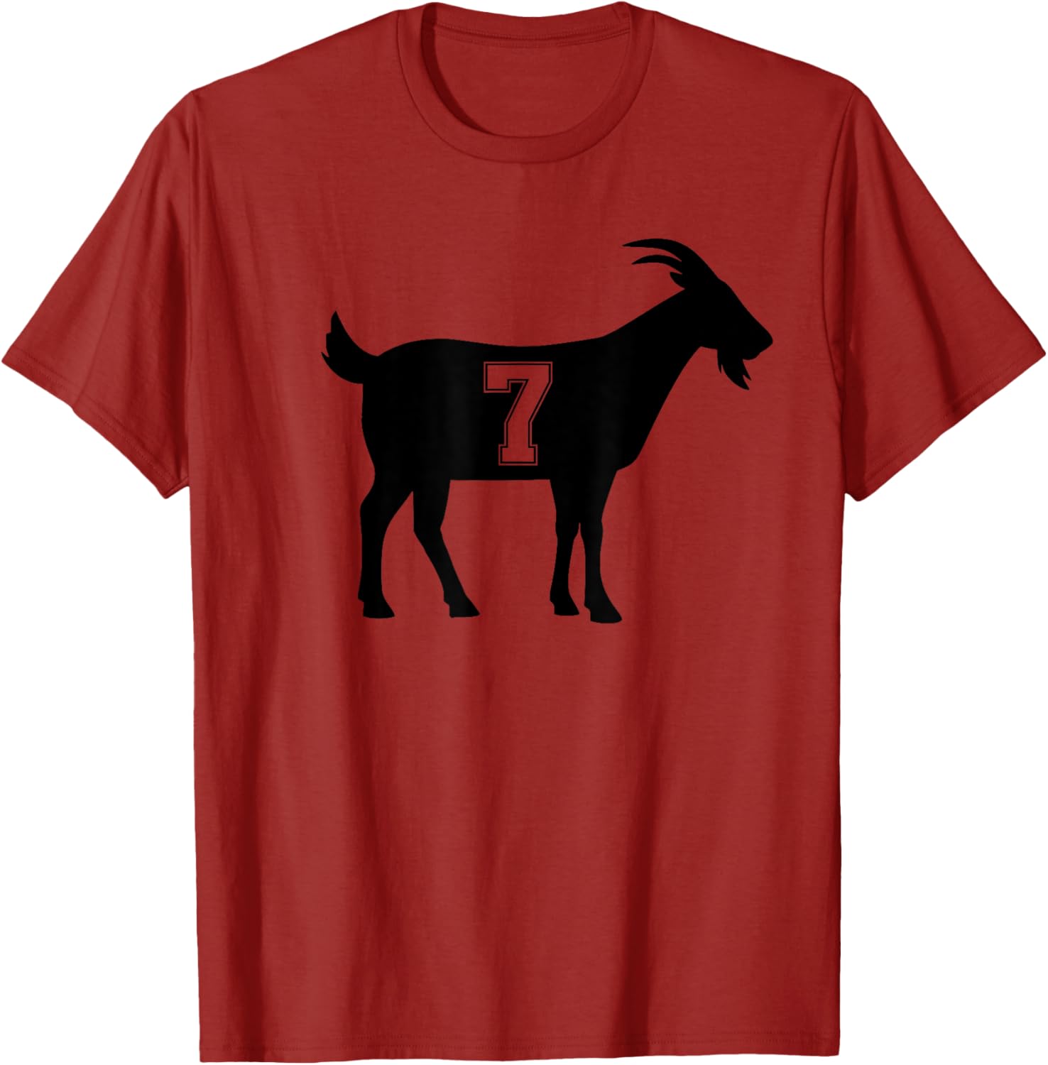 Goat 7 G.O.A.T. Number Seven Goat Graphic T-Shirt for Casual Style - 17