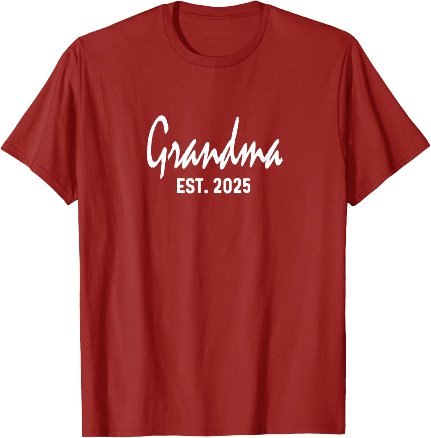 Grandma Est 2025 Expecting Reveal Surprise T-Shirt for New Grandparents - 14