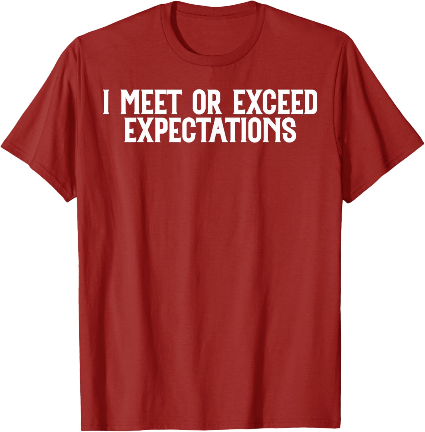 Funny I Meet or Exceed Expectations T-Shirt for Singles and Couples - 1