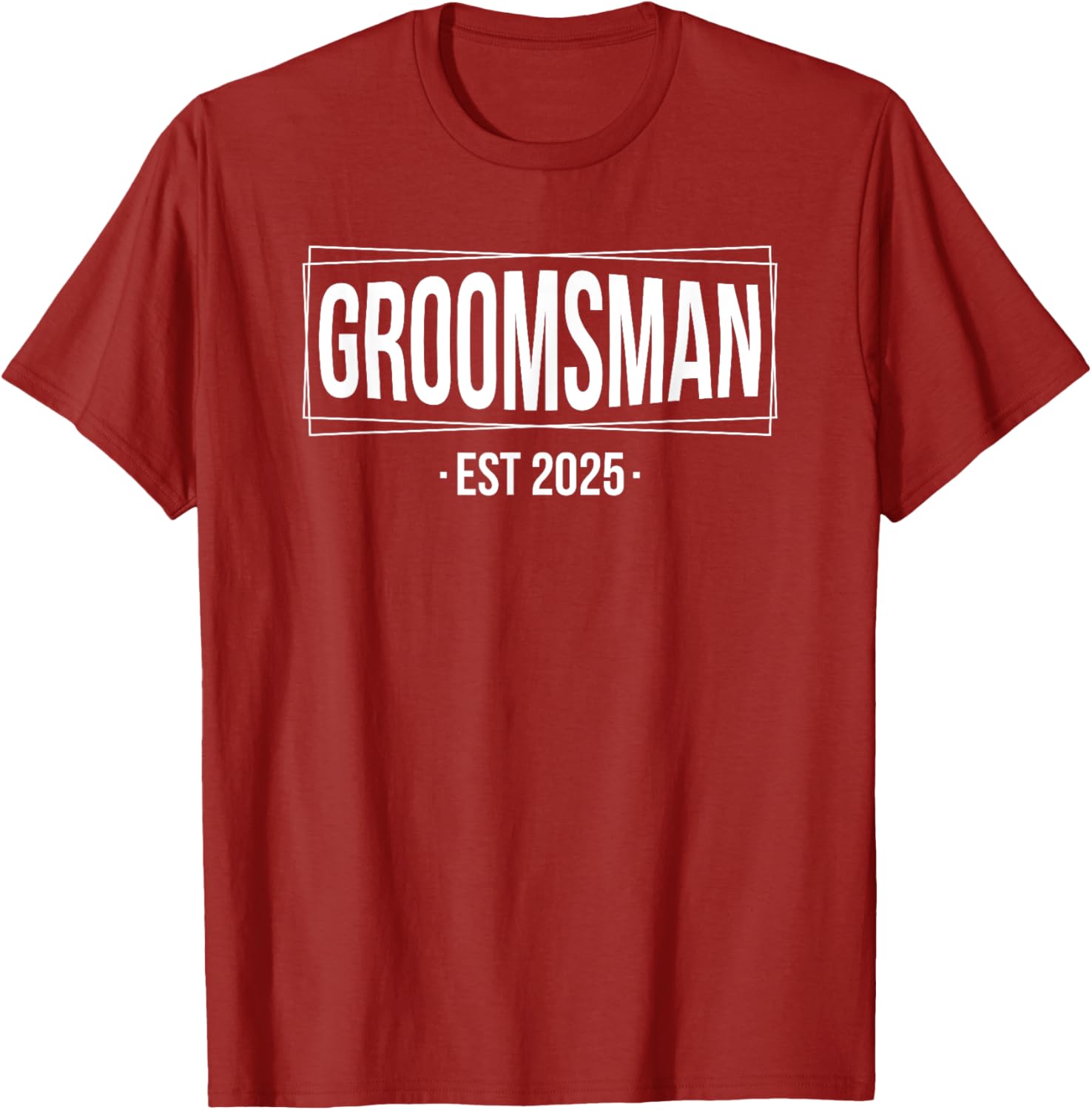 Groomsmen Est 2025 Matching T-Shirt for Wedding Bachelor Party Fun - 4