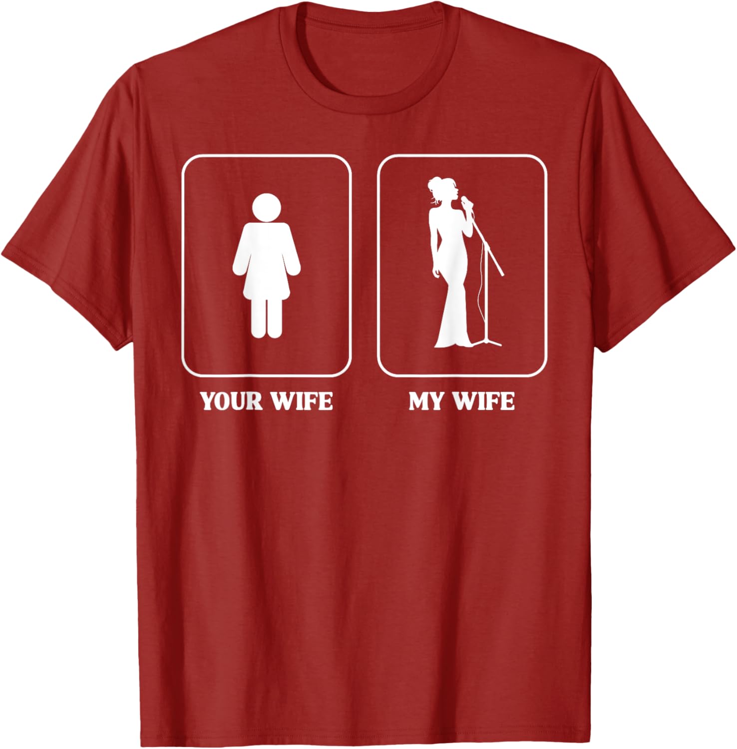Humorous Wife Comparison Graphic T-Shirt for Music Lovers and Fun People - 18