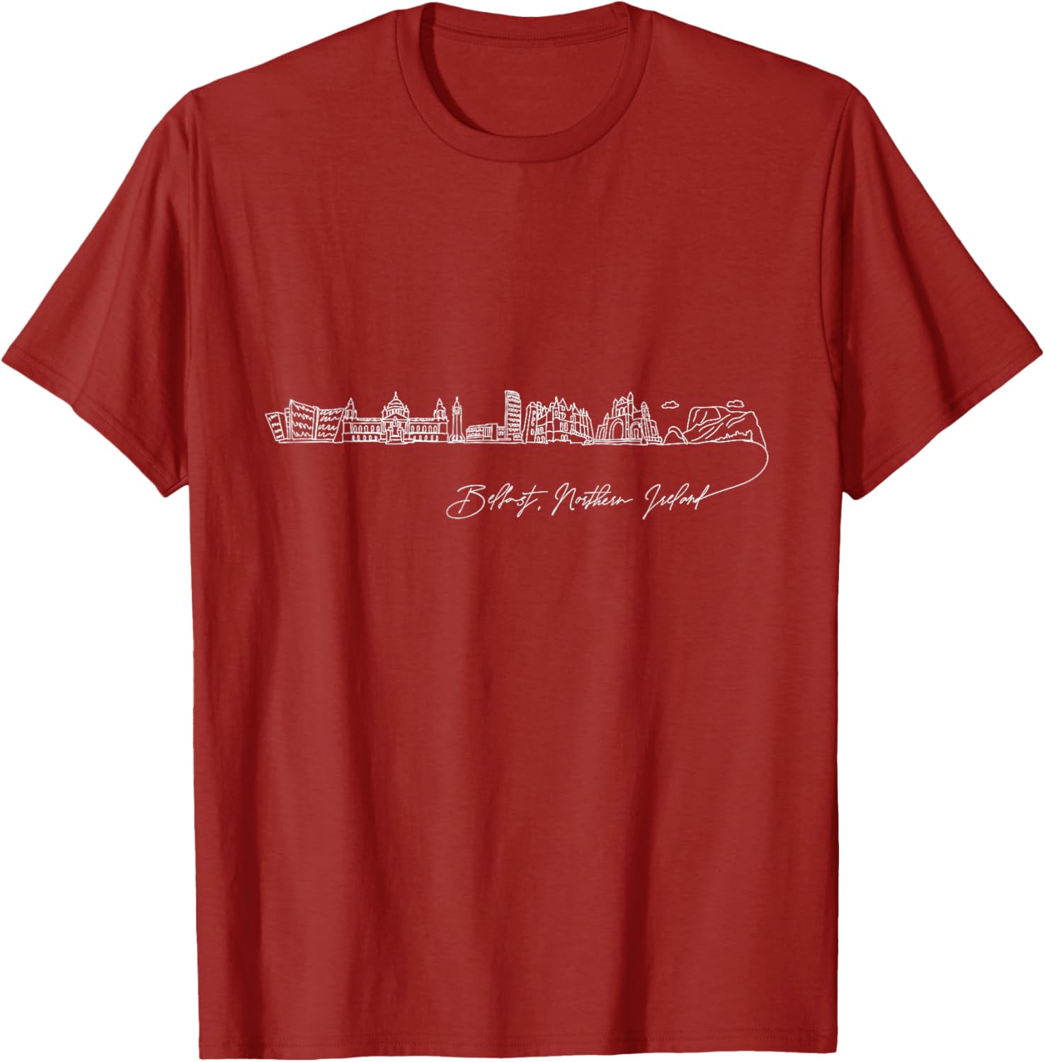 Signature Belfast City Skyline T-Shirt Perfect Northern Ireland Souvenir - 8