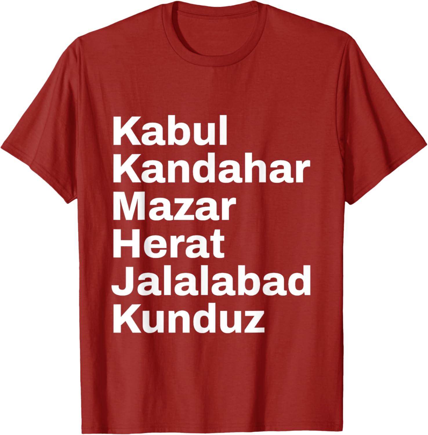 Afghanistan Cities and Towns Travel T-Shirt for Adventure Lovers - 2