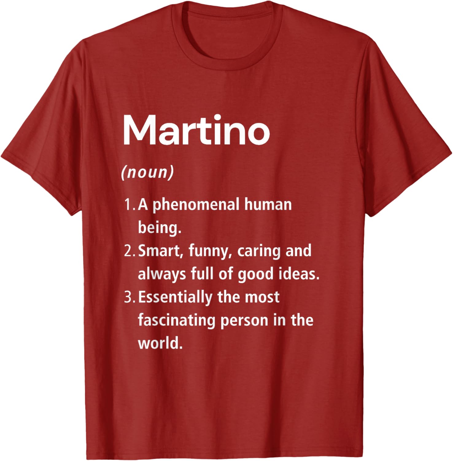 Funny Martino Name Definition T-Shirt for Unique Style and Humor - 18