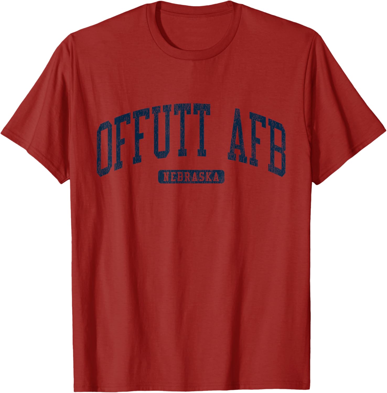 Offutt AFB Nebraska College Style Blue T-Shirt for Campus Life Fun - 7