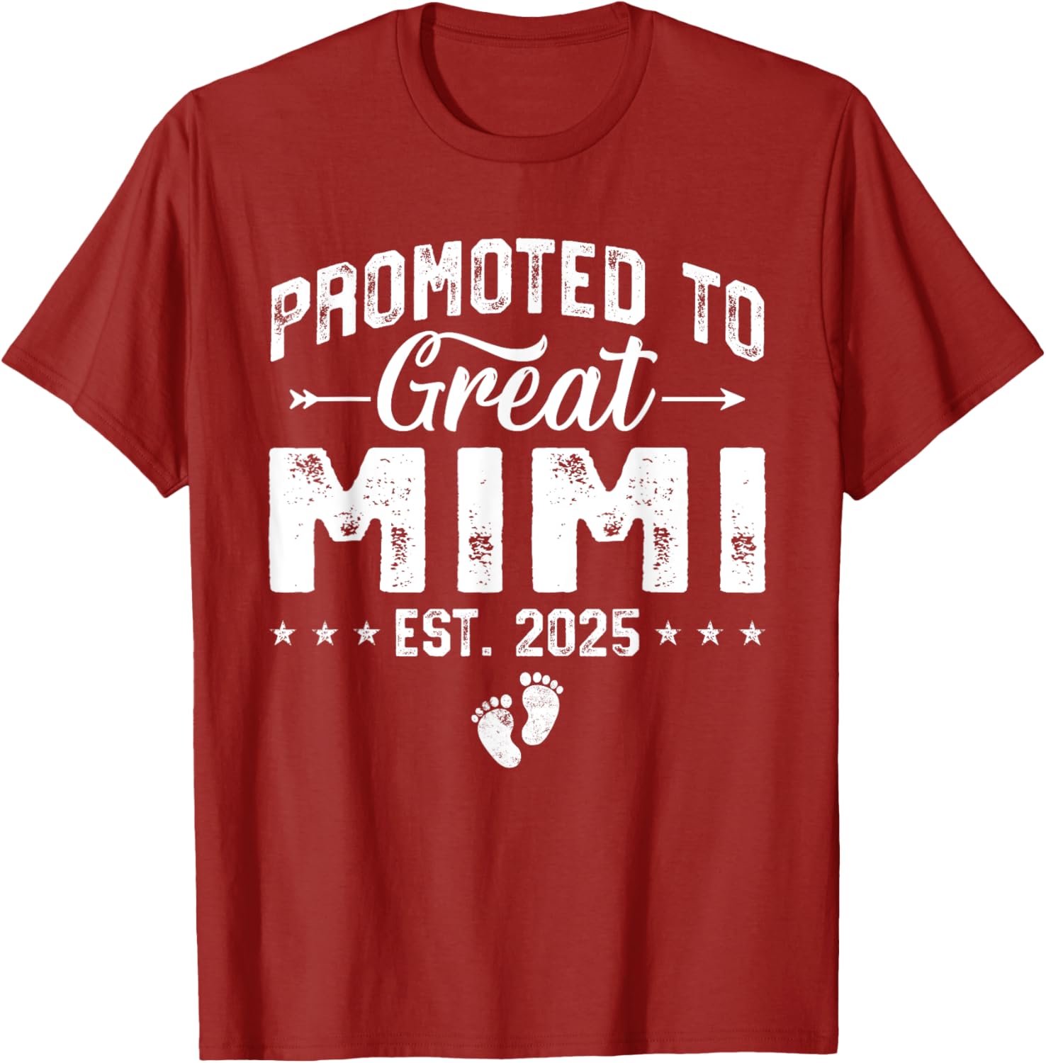 Promoted to Great Mimi 2025 New Grandma T-Shirt for Proud Grandparents - 13
