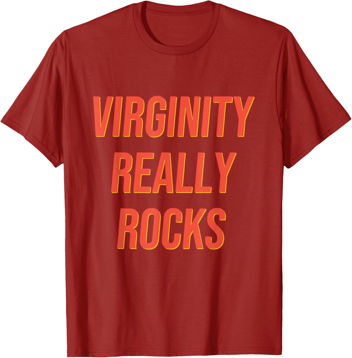 Funny Virginity Rocks T-Shirt for Men and Women - Humorous Graphic Tee - 13