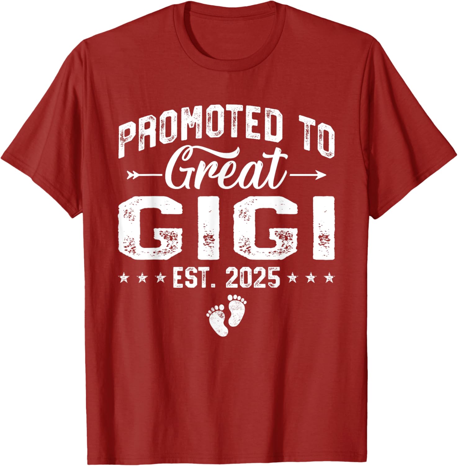 Promoted to Great Gigi 2025 Grandma T-Shirt Gift for New Grandparents - 23