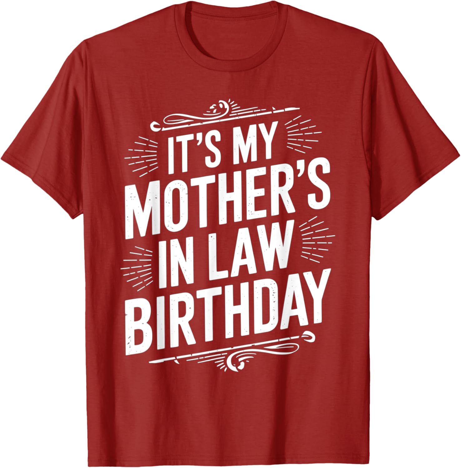 Vintage Distressed It's My Mother-in-Law's Birthday T-Shirt for Men and Kids - 24
