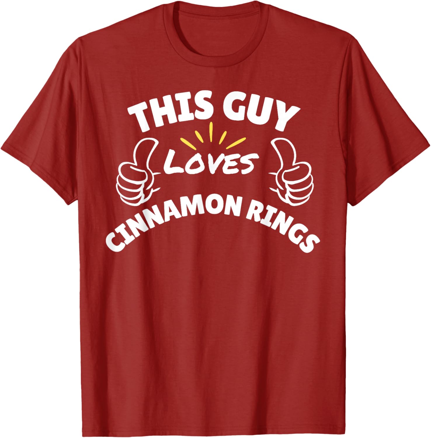 Funny Cinnamon Rings Graphic T-Shirt for Food Lovers and Snacks Fans - 25