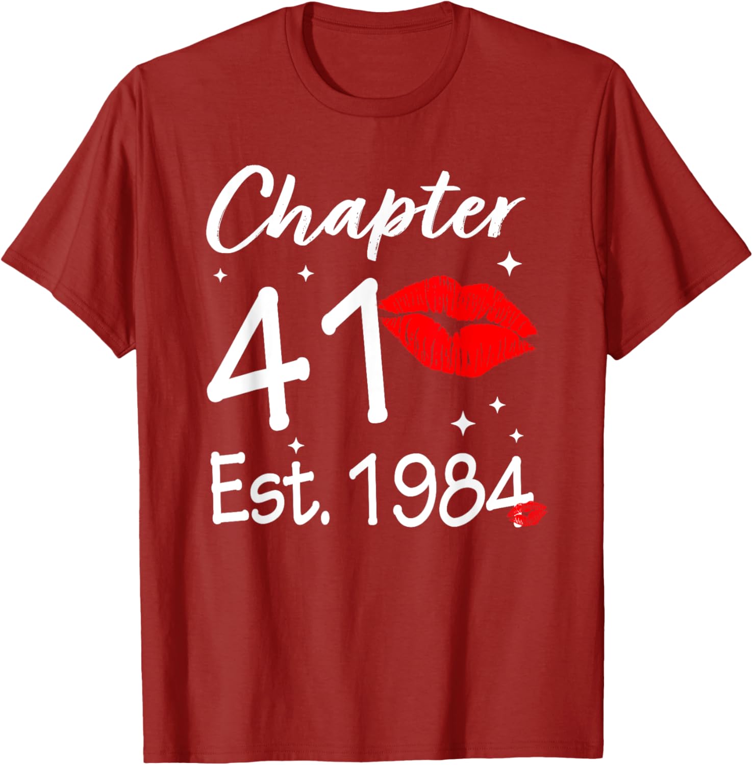 Happy 41st Birthday Women T-Shirt Chapter 41 EST 1984 Gift Idea - 12