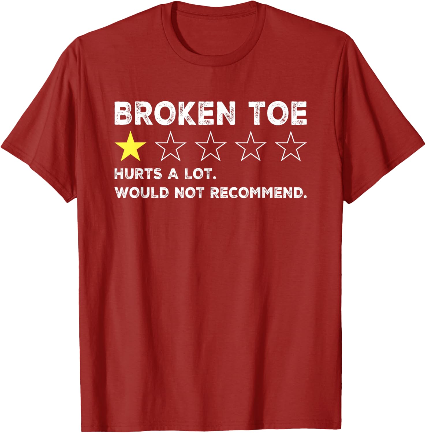 Funny Get Well Soon T-Shirt for Broken Toe Injury Recovery Humor - 1