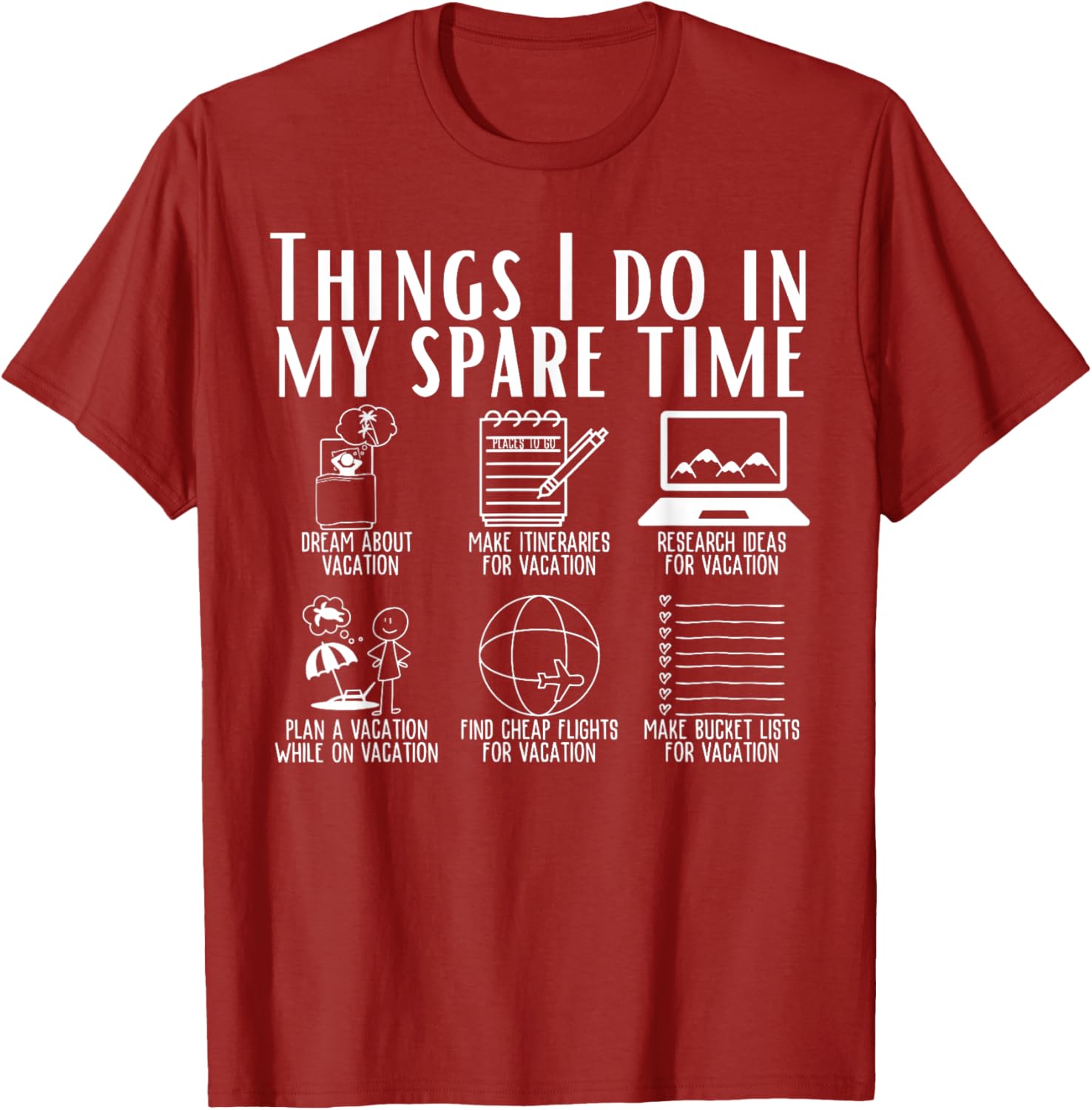 Funny Travel Adventure T-Shirt for Spare Time Explorers and Adventurers - 11