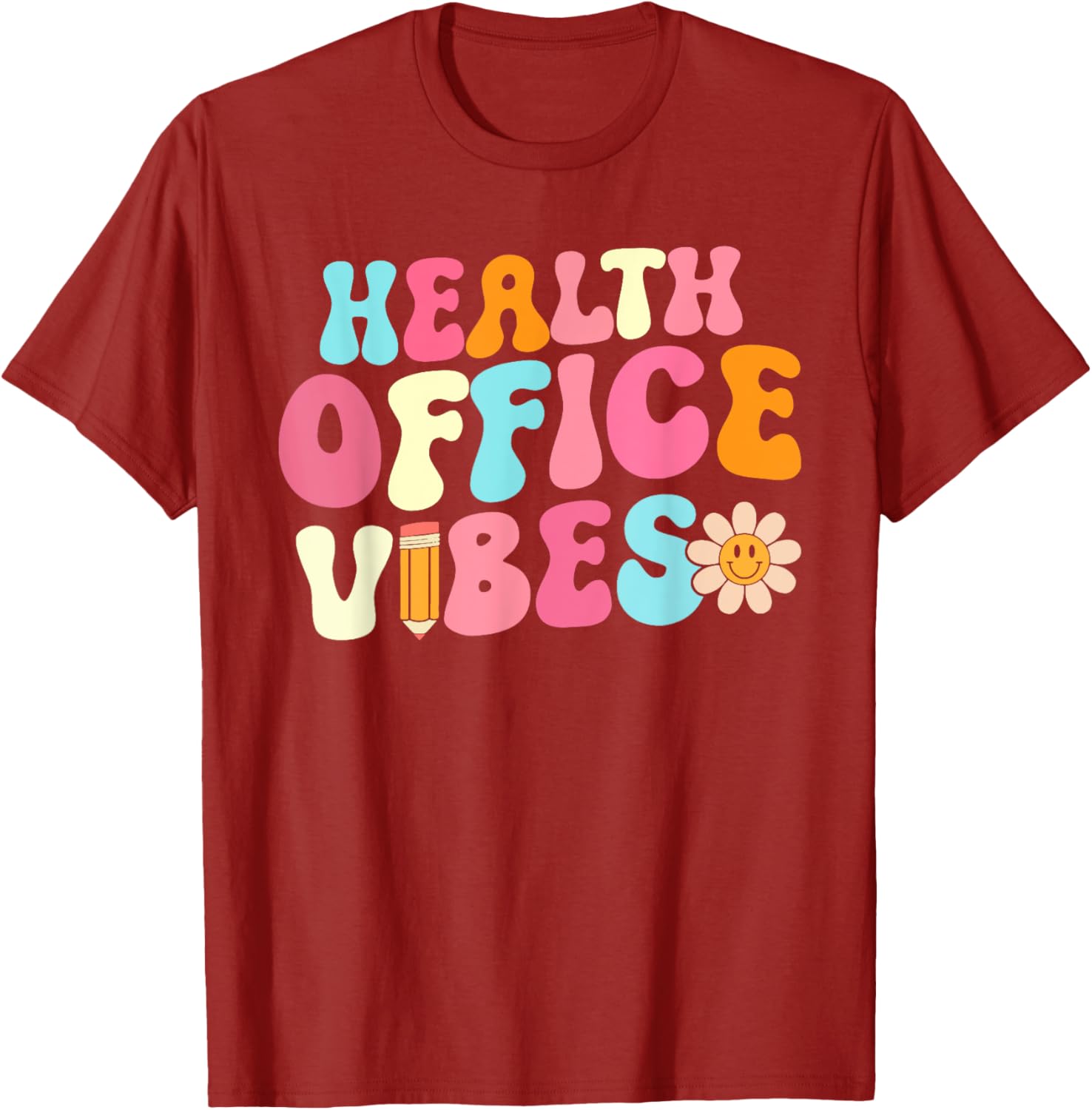 Retro Health Office Vibes T-Shirt for School Nurses and Girls - 10