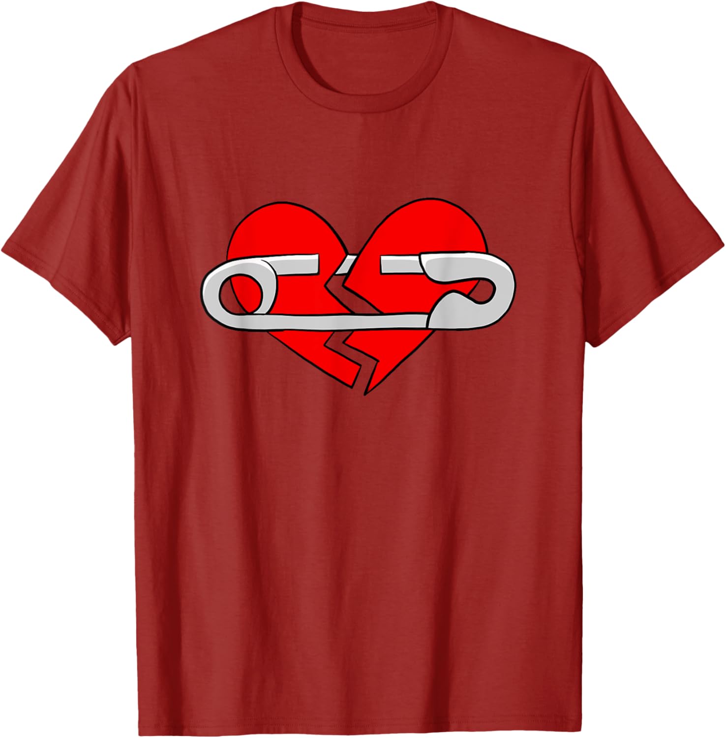 Red Healing In Progress Graphic T-Shirt - Stylish Healing Quotes Tee - 16