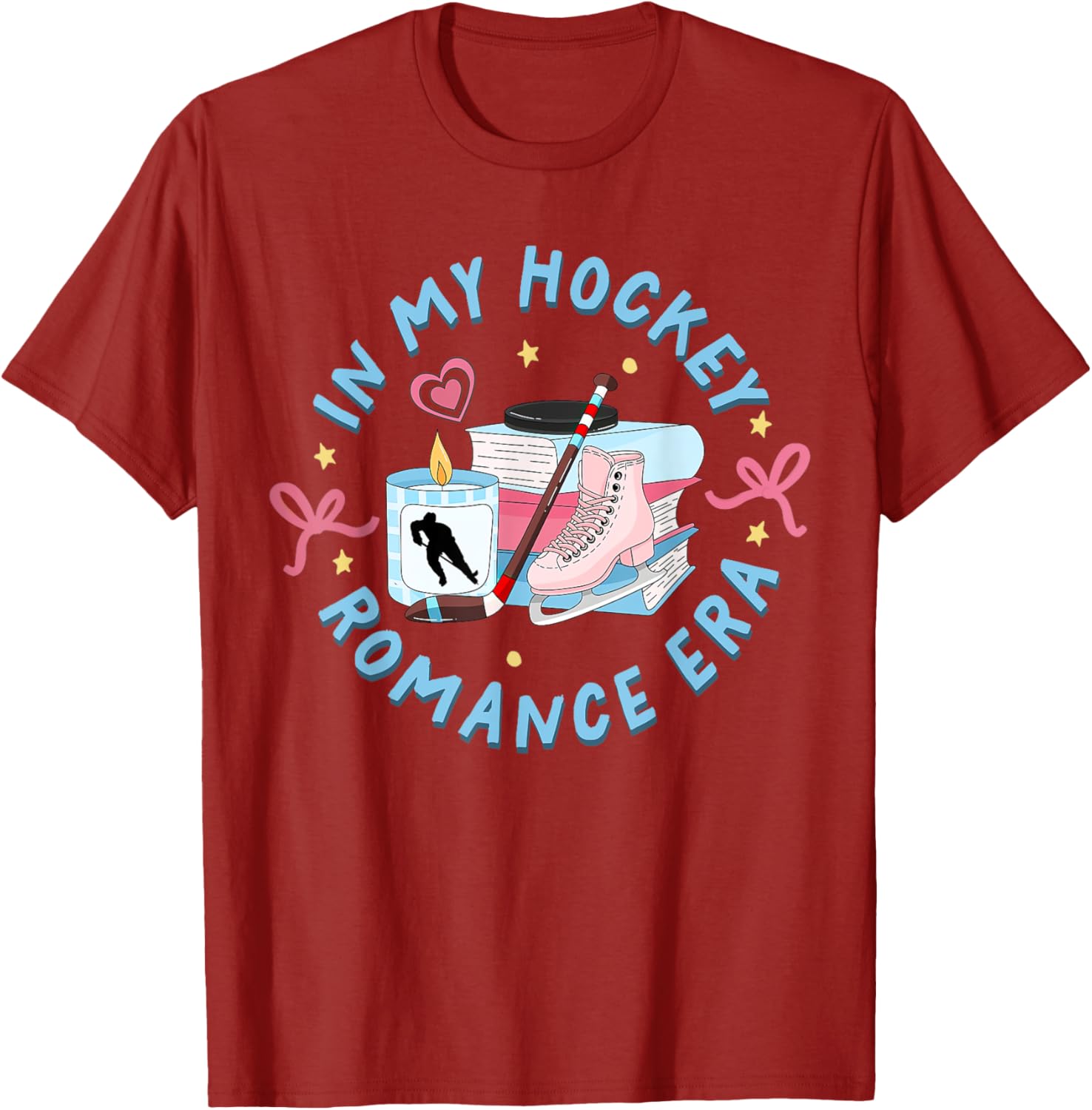 Funny Hockey Romance Reader T-Shirt for Sport Lovers and Fans - 1