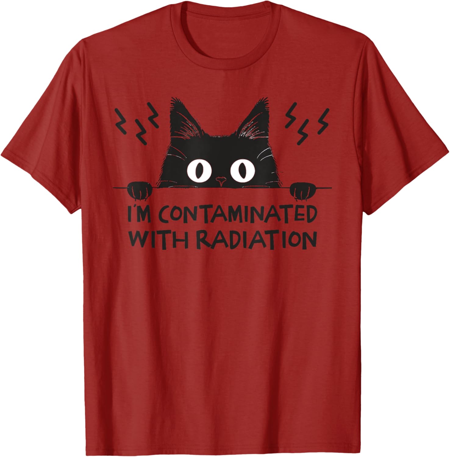 Radiation Contaminated Japanese Cat Meme T-Shirt for Cat Lovers - 14