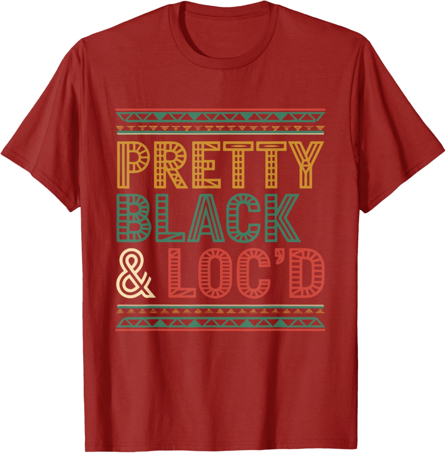 Pretty Black Loc'd Afro Dreadlocks T-Shirt for Melanin Queens - 1