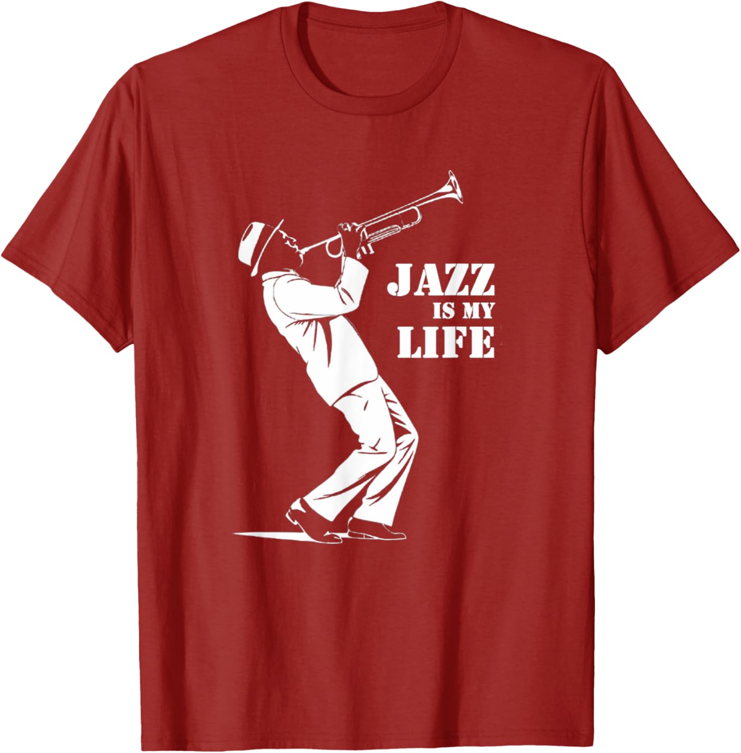Jazz is My Life Trumpet T-Shirt for Jazz Musicians and Music Fans - 5