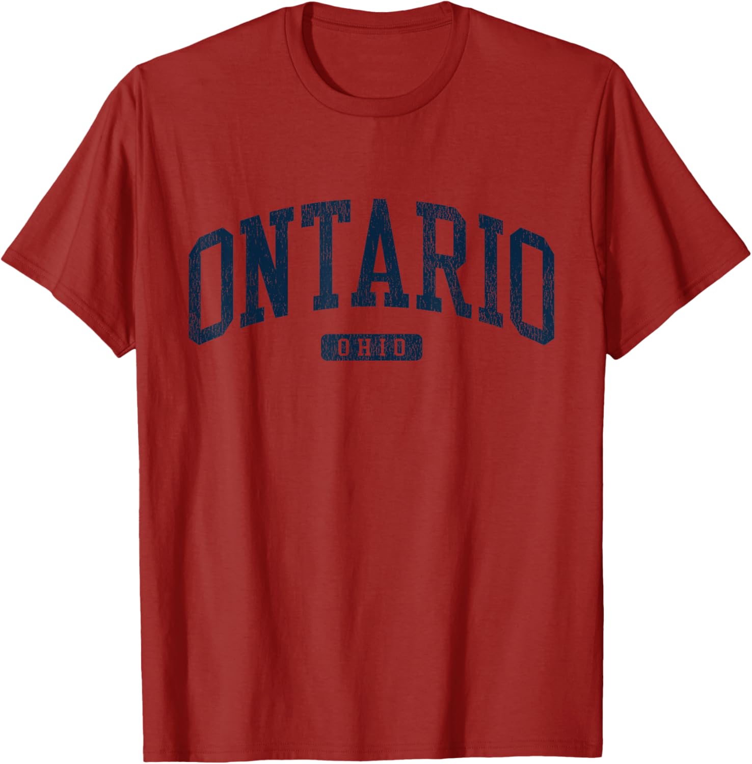 Ontario Ohio College University Style Blue T-Shirt for Proud Students - 3