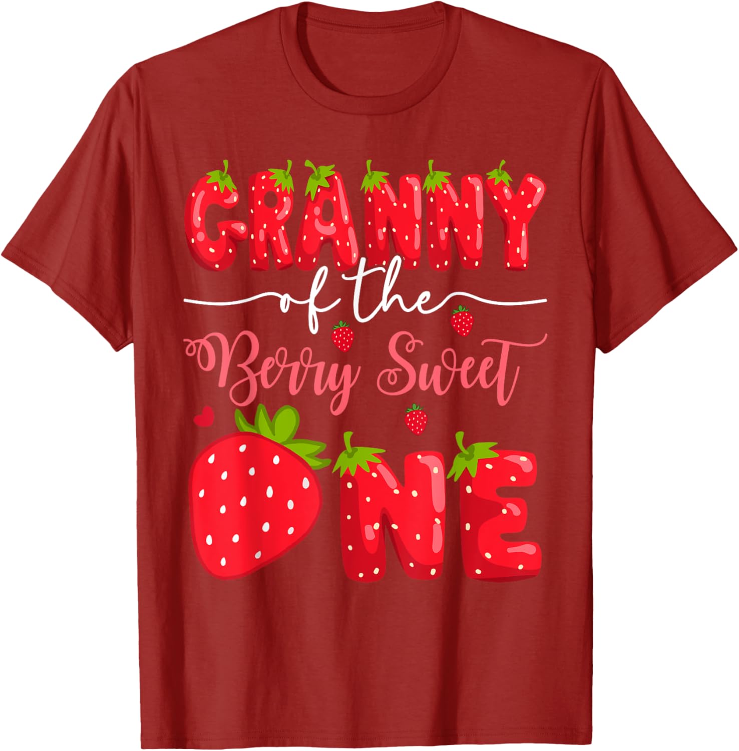 Granny Of The Berry Sweet One 1st Birthday Strawberry T-Shirt for Baby - 10