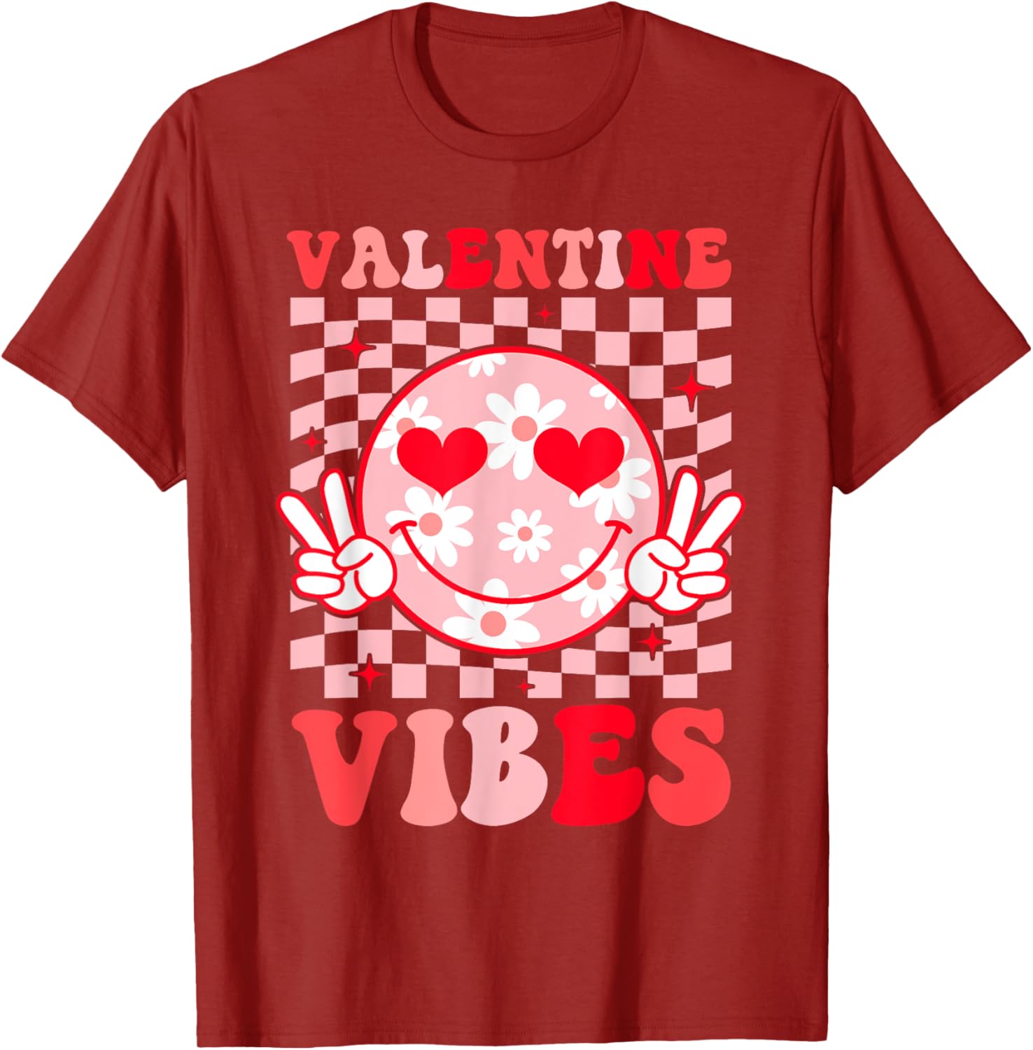 Retro Heart Valentine's Day T-Shirt for Boys and Girls Perfect Gift - 4