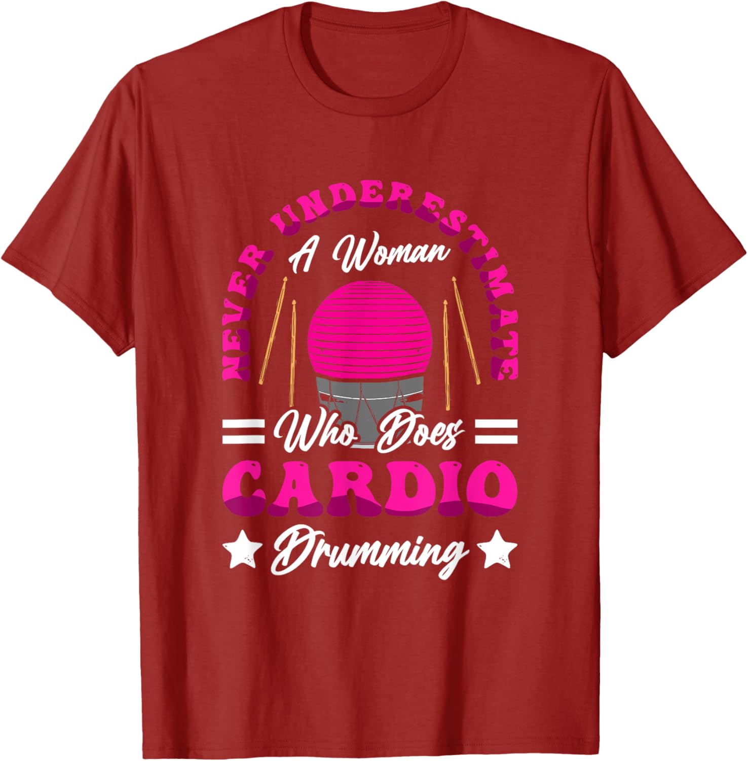 Energetic Cardio Drumming T-Shirt for Fitness Class Workouts - 2