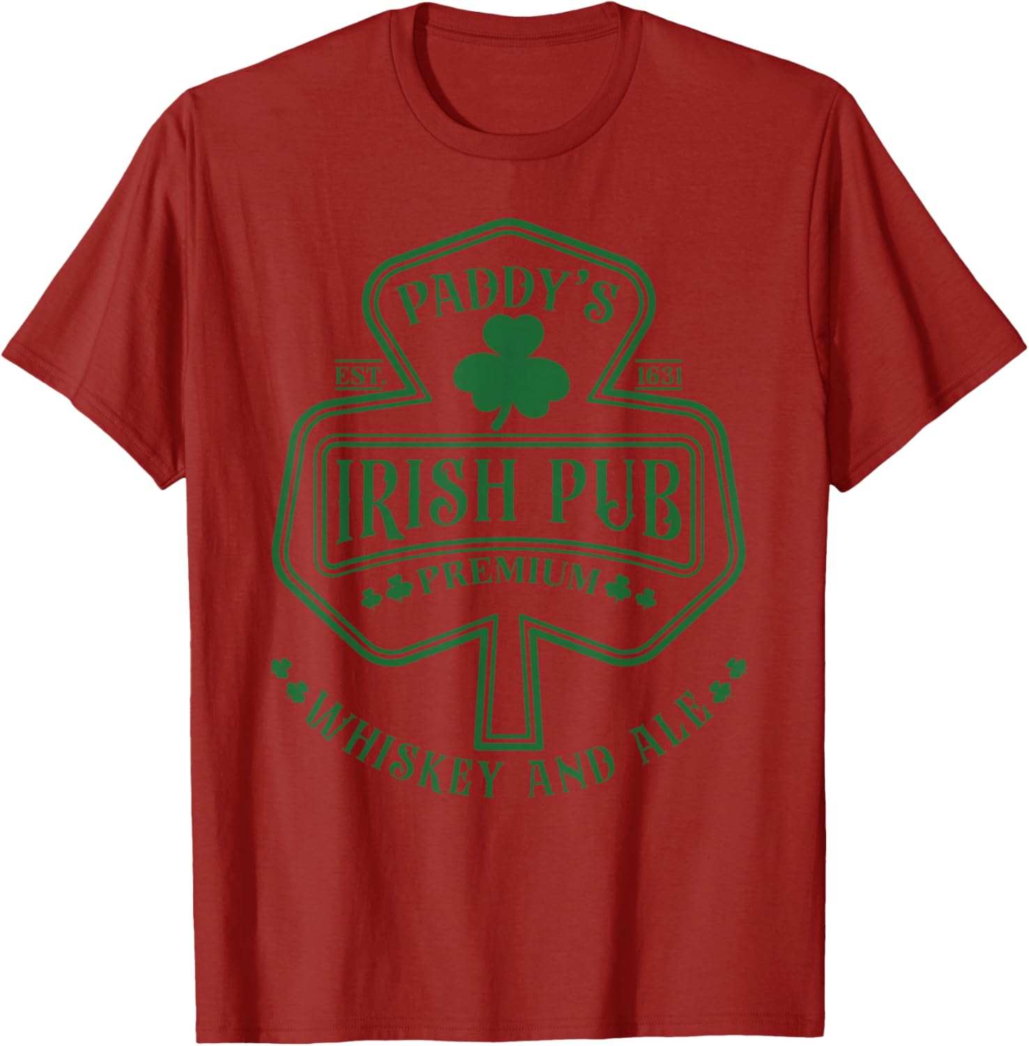 Funny St Patricks Day Irish Pub Paddy's Club Whiskey Beer T-Shirt - 12